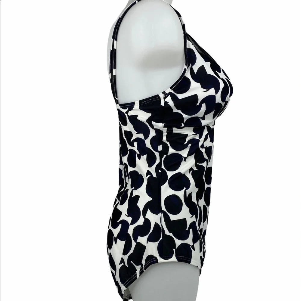 Dkny Mesh Polka Dotted One Piece Swimsuit - Picture 6 of 14